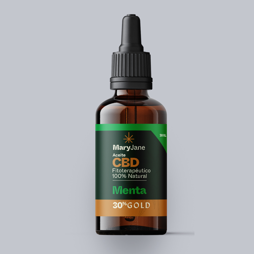 Aceite 30ml Gold Sabor Menta / 30% CBD