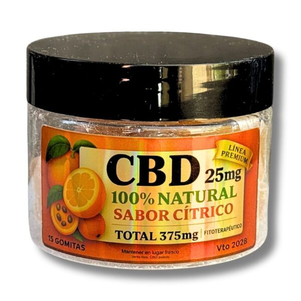 Gomitas de CBD 25mg Forte - Cítricas (15 u.)
