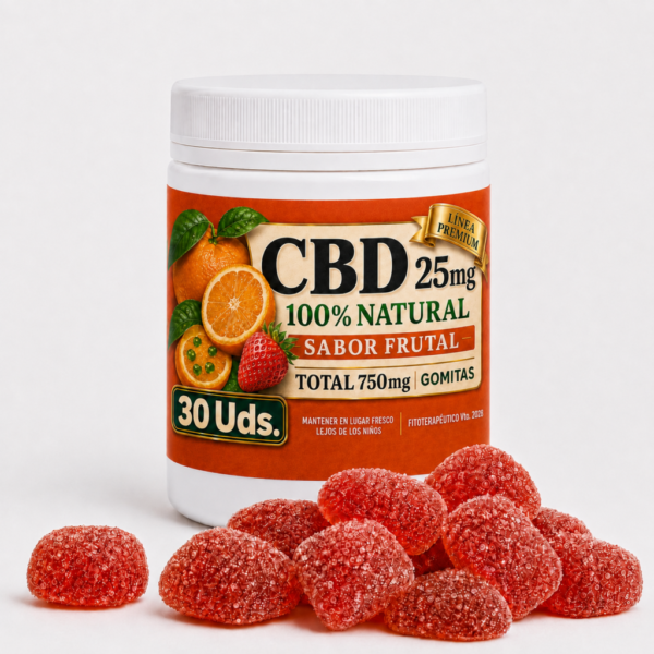 GOMITAS de CBD 25mg Forte Frutal (30 uds.) ENVÍO GRATIS
